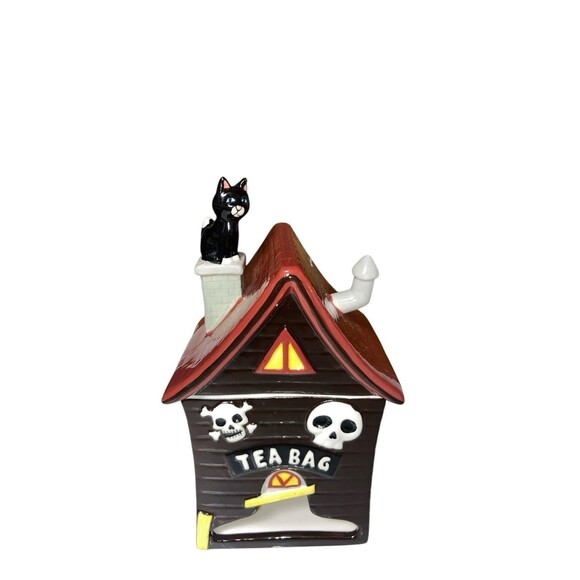 Cat On Roof Tea Bag Holder - Picture 3 of 6